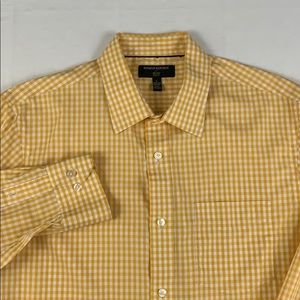 Banana republic non iron slim gingham dress shirt